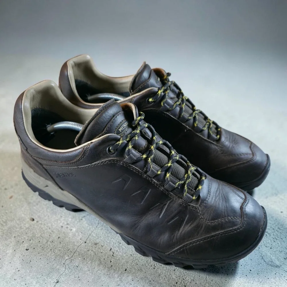 Meindl Pflege II Leather Hiking Shoes Men 13 EE Wide Gore-Tex Made In ITALY